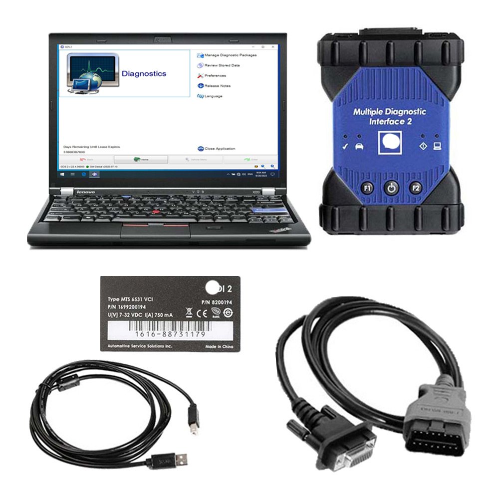V2024.04 MDI 2 for GM Scan tool Plus Lenovo X220 Laptop Full Set Ready To Use